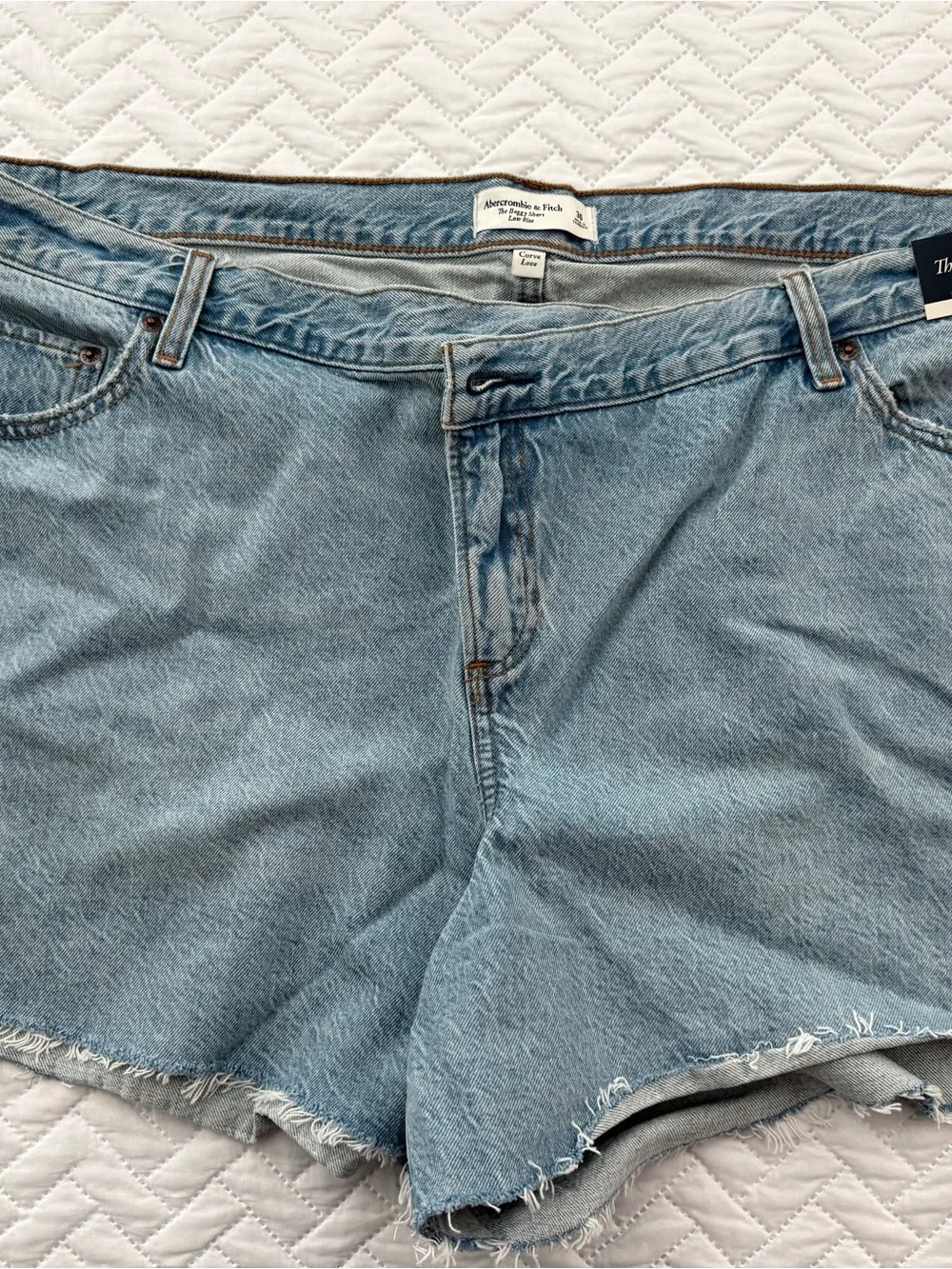 Abercrombie & Fitch Curve Love Low Rise Baggy Shorts